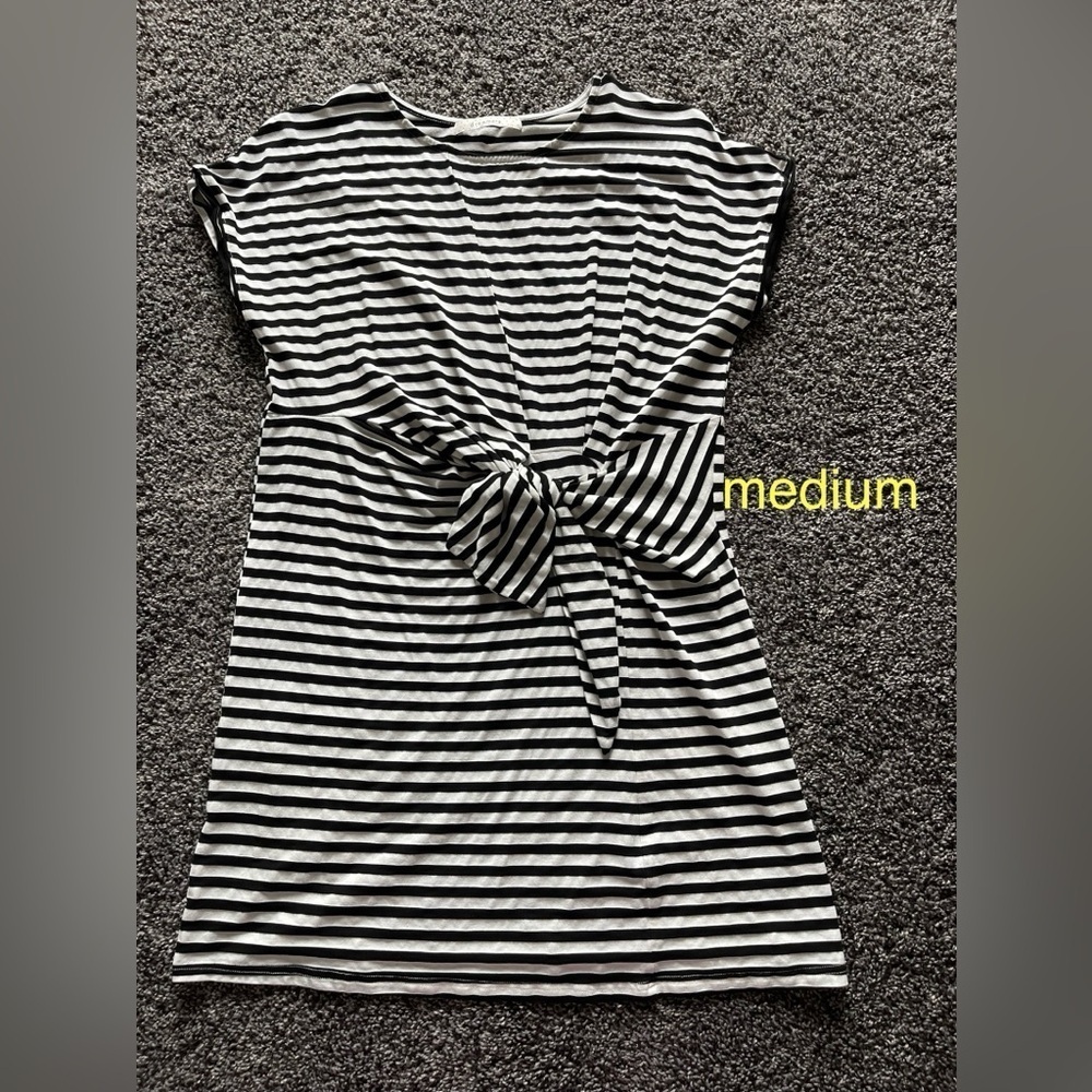 Women's stripe dress, NEW, medium - Picture 2 of 5